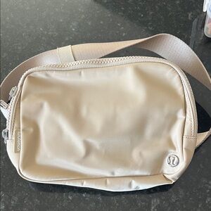 lululemon athletica Beige Crossbody Bag with Adjustable Strap